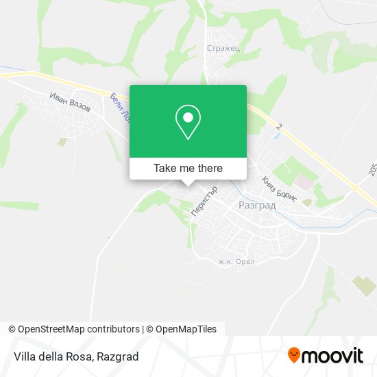 Villa della Rosa map
