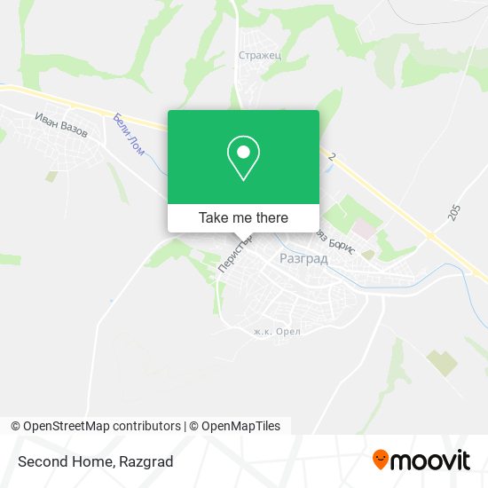 Second Home map