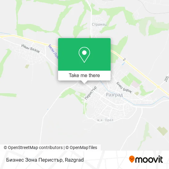 Бизнес Зона Перистър map