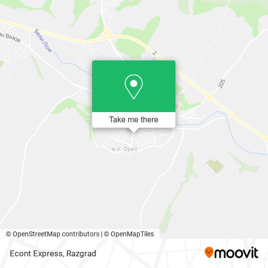 Econt Express map