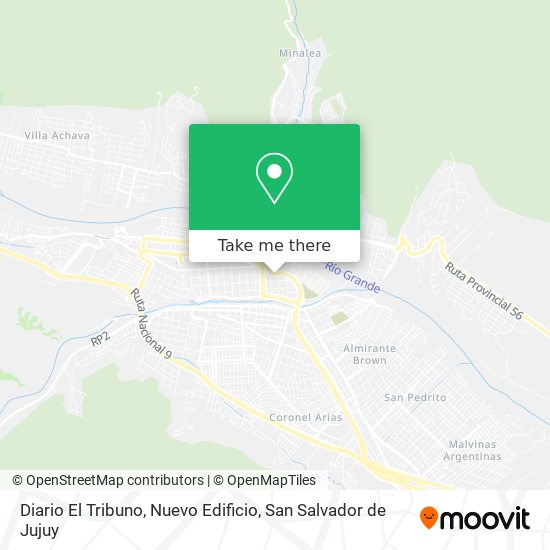 Diario El Tribuno, Nuevo Edificio map