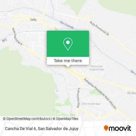 Cancha De Vial 6 map