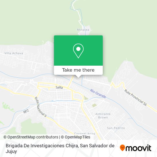 Brigada De Investigaciones Chijra map