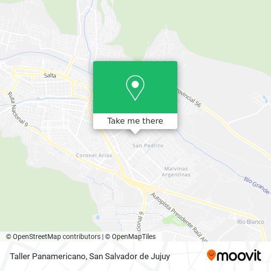 Mapa de Taller Panamericano