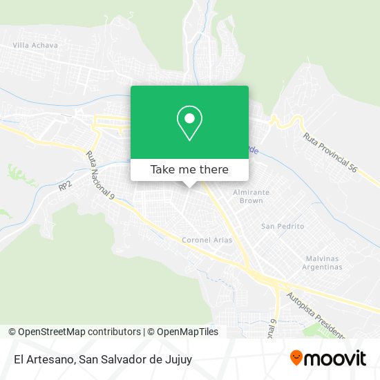 El Artesano map