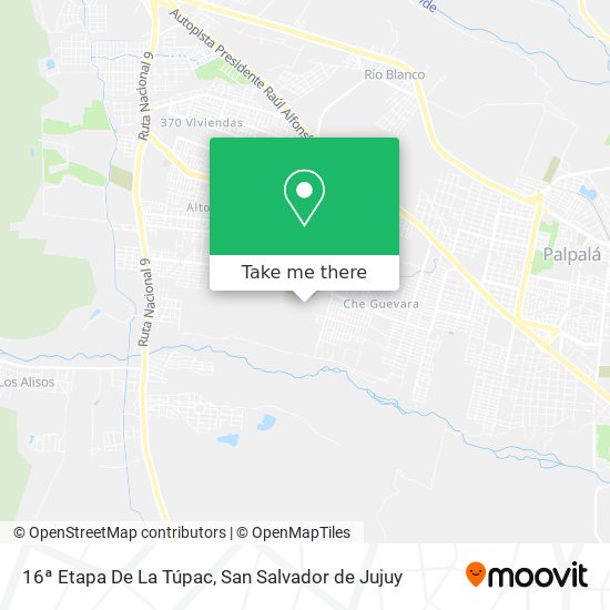 Mapa de 16ª Etapa De La Túpac
