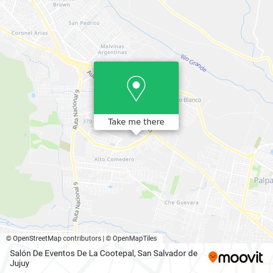 Salón De Eventos De La Cootepal map