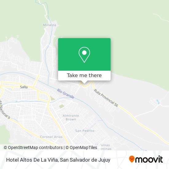 Mapa de Hotel Altos De La Viña