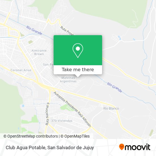 Club Agua Potable map