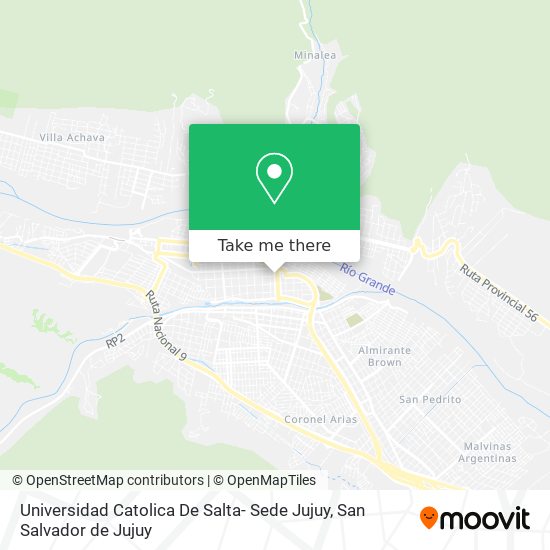 Universidad Catolica De Salta- Sede Jujuy map
