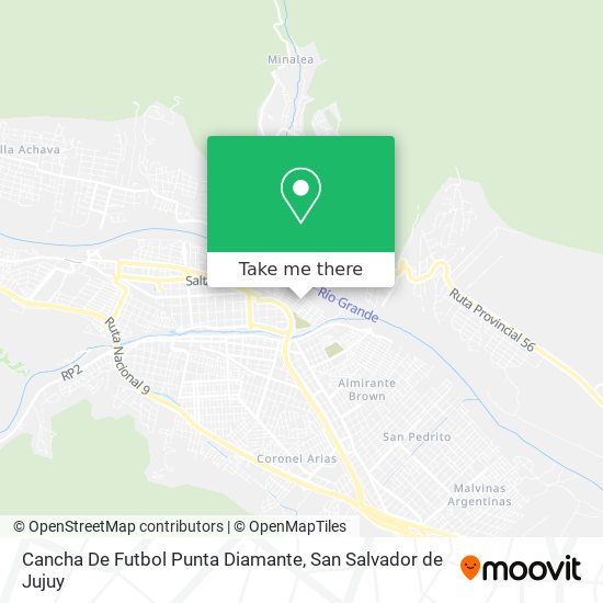 Cancha De Futbol Punta Diamante map