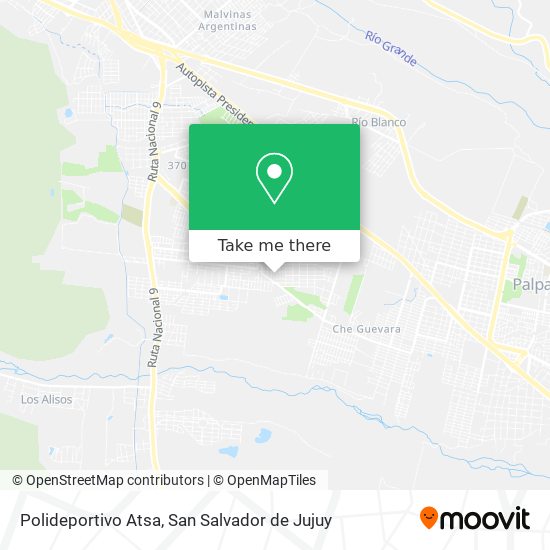 Mapa de Polideportivo Atsa