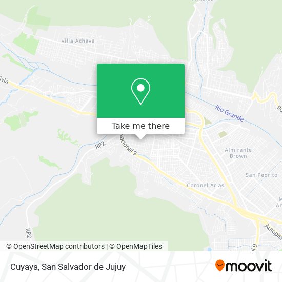 Mapa de Cuyaya