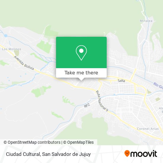 Ciudad Cultural map