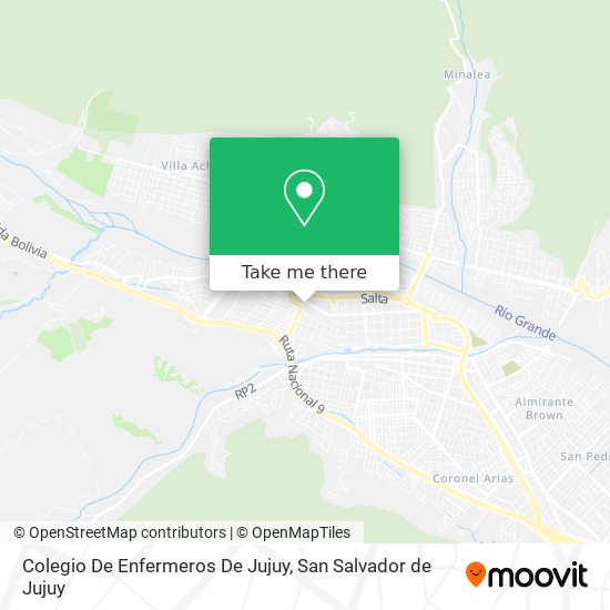 Colegio De Enfermeros De Jujuy map