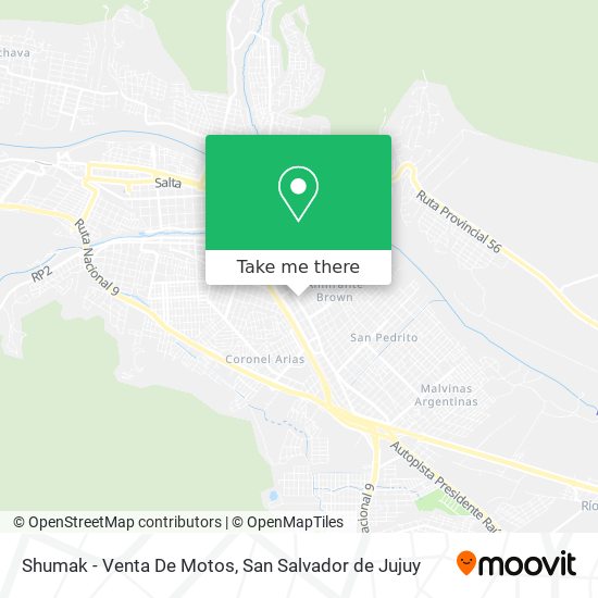 Shumak - Venta De Motos map