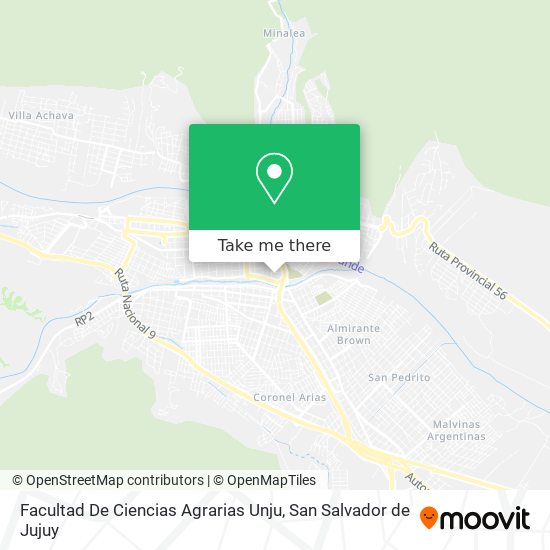 Facultad De Ciencias Agrarias Unju map