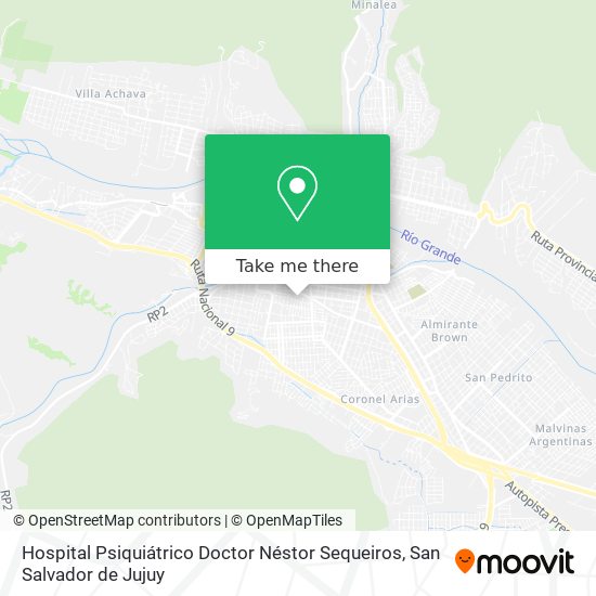 Hospital Psiquiátrico Doctor Néstor Sequeiros map