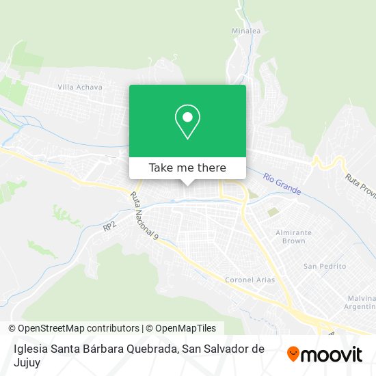 Iglesia Santa Bárbara Quebrada map