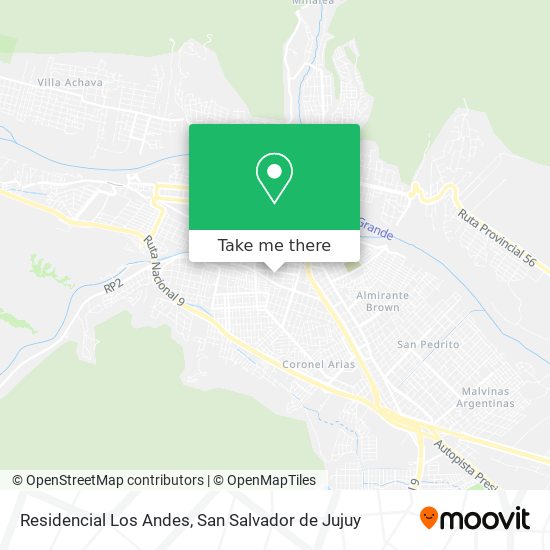Mapa de Residencial Los Andes