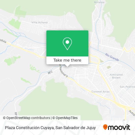 Plaza Constitución Cuyaya map