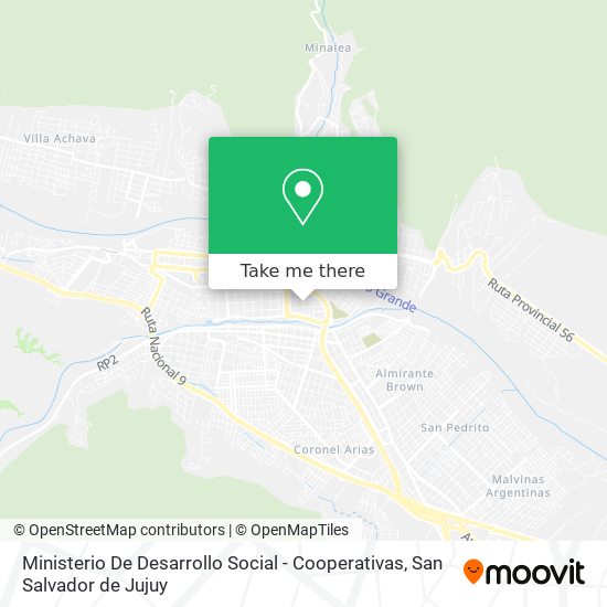 Ministerio De Desarrollo Social - Cooperativas map