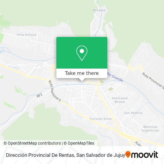 Dirección Provincial De Rentas map