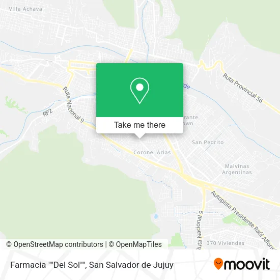 Mapa de Farmacia ""Del Sol""