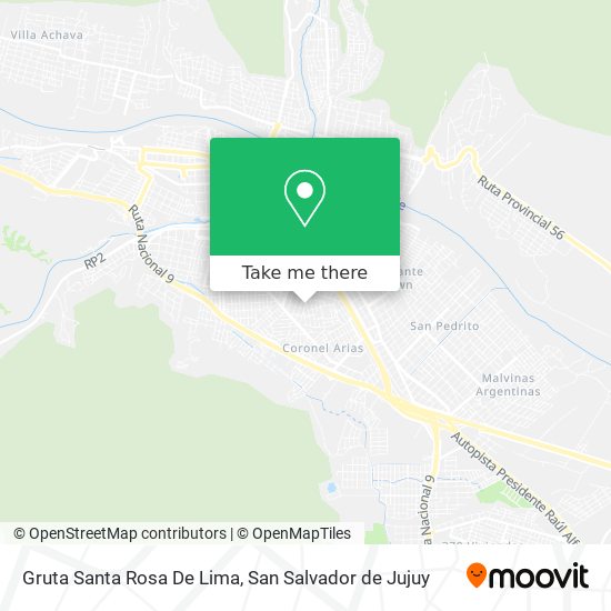 Mapa de Gruta Santa Rosa De Lima