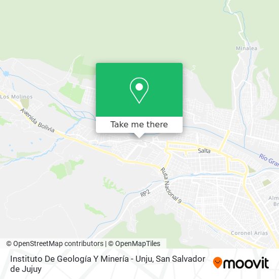 Instituto De Geología Y Minería - Unju map