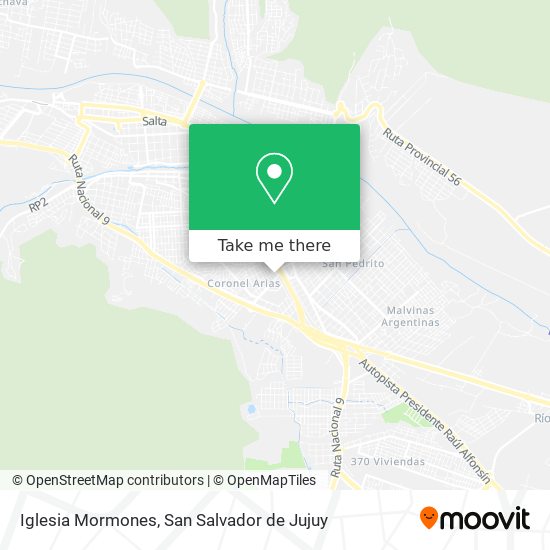 Iglesia Mormones map