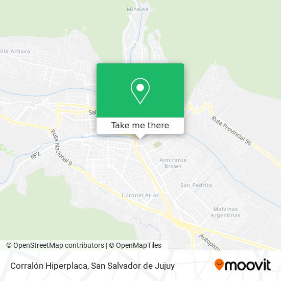 Corralón Hiperplaca map