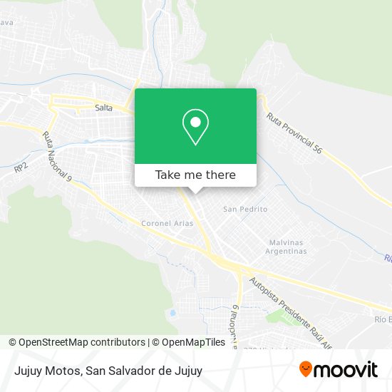 Mapa de Jujuy Motos