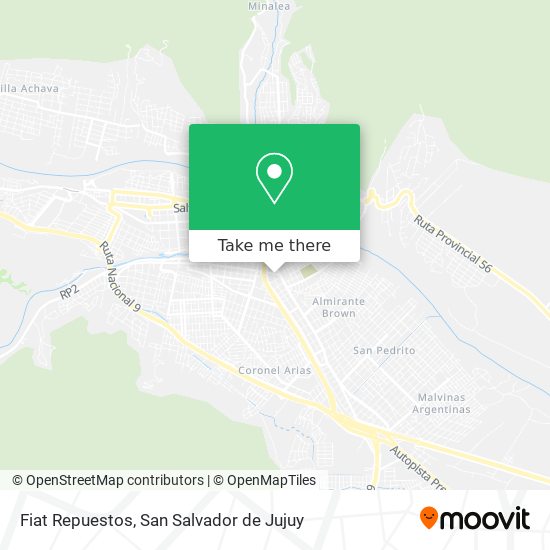 Mapa de Fiat Repuestos