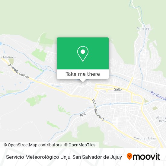 Servicio Meteorológico Unju map