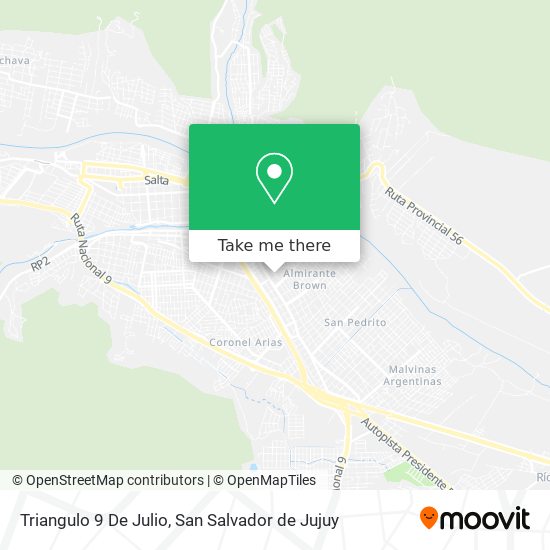 Mapa de Triangulo 9 De Julio