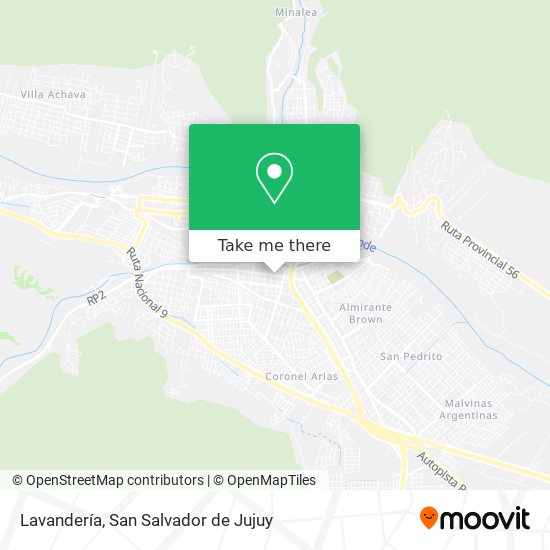 Lavandería map
