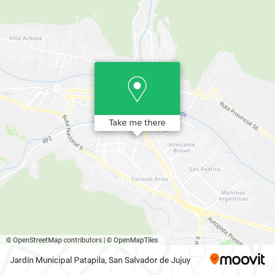 Mapa de Jardín Municipal Patapila