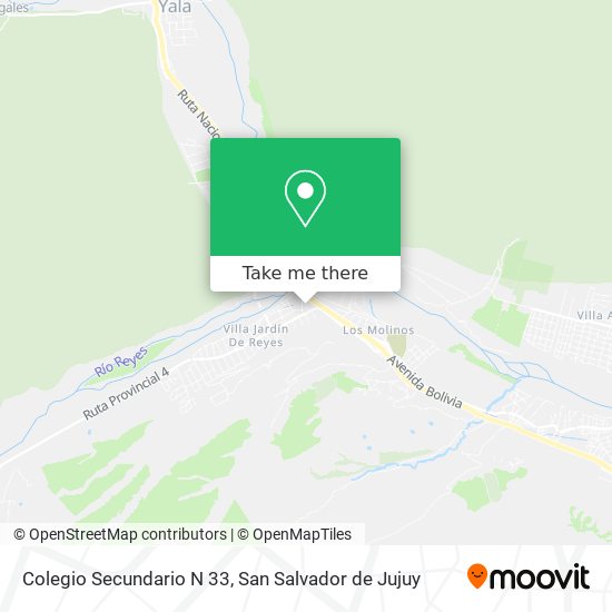 Mapa de Colegio Secundario N 33