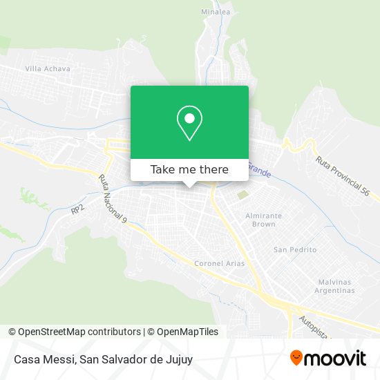 Casa Messi map