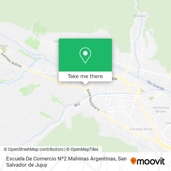 Escuela De Comercio Nº2 Malvinas Argentinas map