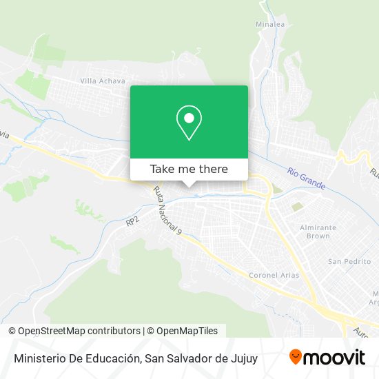 Ministerio De Educación map