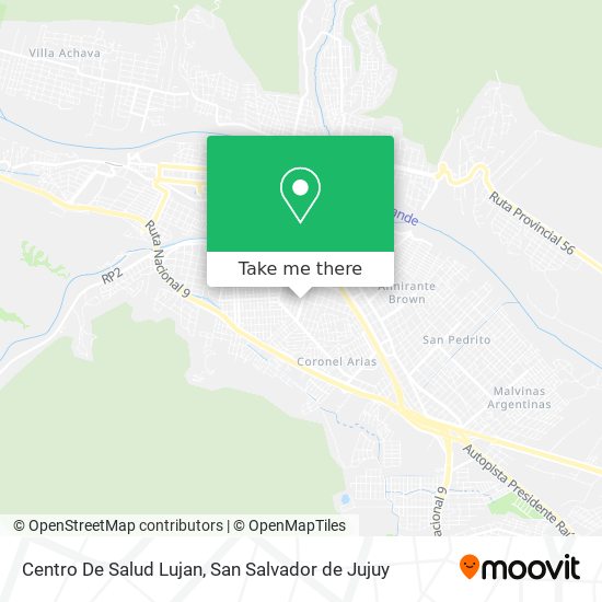 Mapa de Centro De Salud Lujan