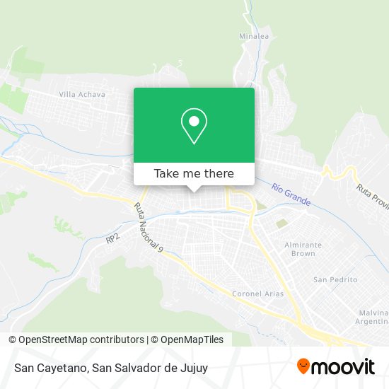San Cayetano map