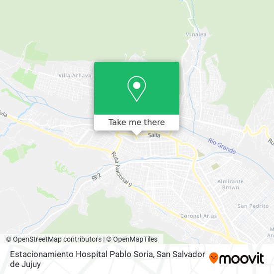Estacionamiento Hospital Pablo Soria map