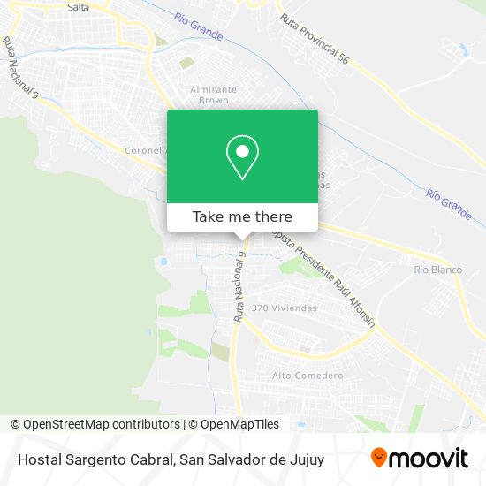 Mapa de Hostal Sargento Cabral