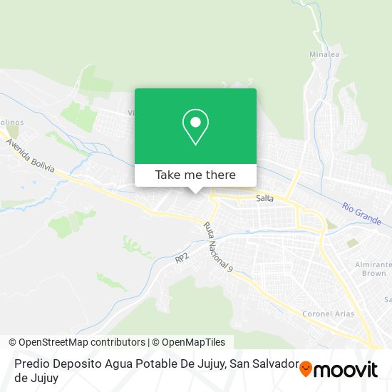 Predio Deposito Agua Potable De Jujuy map