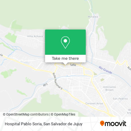 Hospital Pablo Soria map