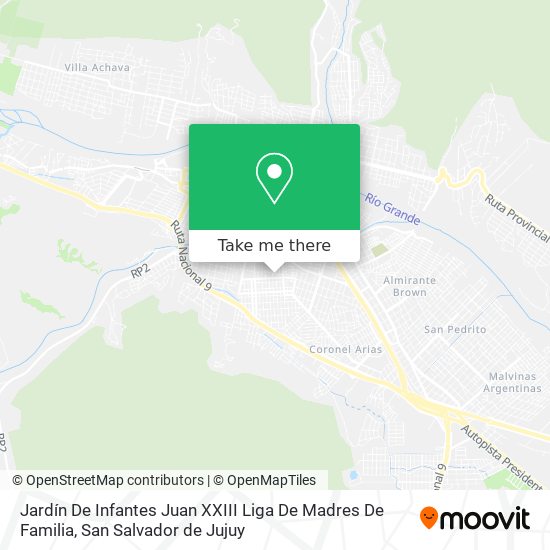 Mapa de Jardín De Infantes Juan XXIII Liga De Madres De Familia