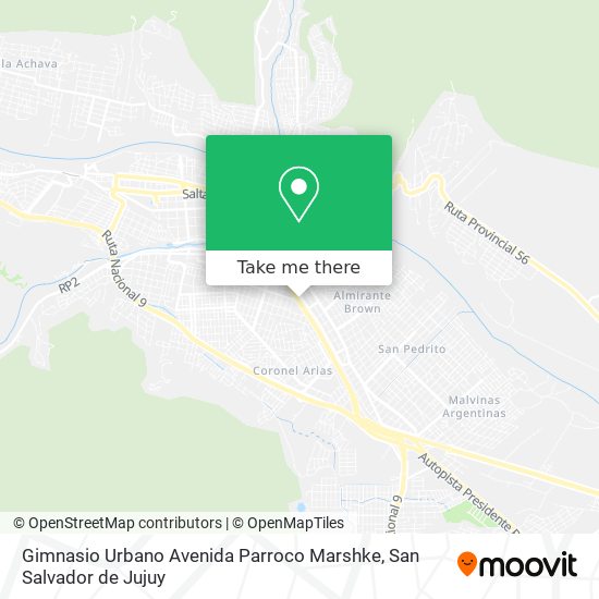 Gimnasio Urbano Avenida Parroco Marshke map